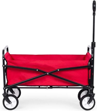 Bemi Duży Wózek Ogrodowy Transportowy Składany 90X48cm Czerwony - zdjęcie 3