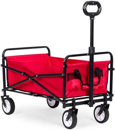 Bemi Duży Wózek Ogrodowy Transportowy Składany 90X48cm Czerwony - zdjęcie 4