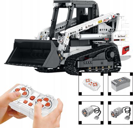 Reobrix Klocki Koparka Budowlana Ładowarka Bobcat Loader Dynamic 1366El.