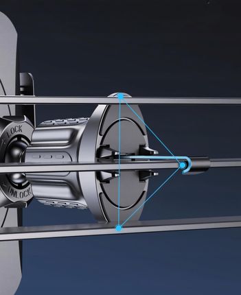 Uchwyt do Telefonu Samochodowy w Kratke Nawiewu 360° Mocny Holder 4-7