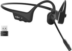 Shokz Słuchawki Bezprzewodowe Kostne OpenComm2 USB-C + Adapter USB-A Czarne