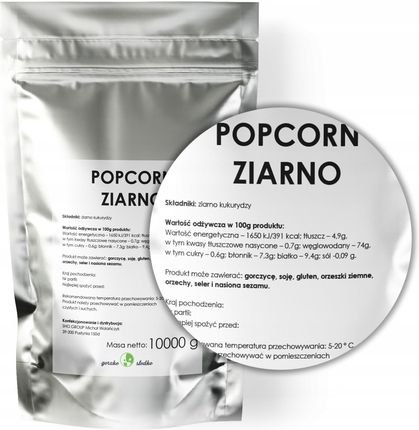 Gorzkoislodko Popcorn Kukurydza Do Prażenia Ziarno Bez Soli 10kg - zdjęcie 5