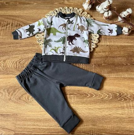 Mamatti Dres Dziecięcy Bawełniany Dino