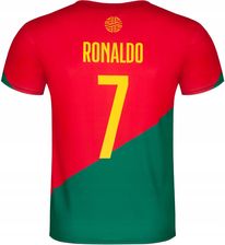 Koszulka piłkarska Ronaldo 7 Portugalia rozmiar 122