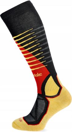 Skarpety Narciarskie Bridgedale Ski Mid Merino P Pattern Blk/Gld 48 - zdjęcie 2