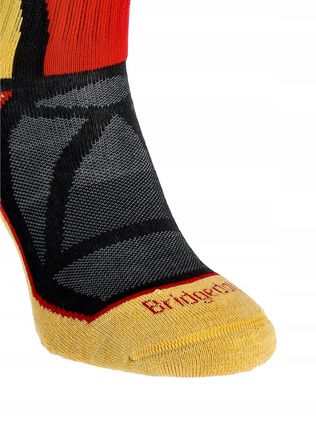 Skarpety Narciarskie Bridgedale Ski Mid Merino P Pattern Blk/Gld 48 - zdjęcie 4