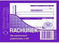 Michalczyk I Prokop 234-5 Rachunek A6 (Poziom) Ory.+Kop. 80K (DRK2040158)