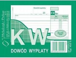 Michalczyk I Prokop 402-5 Kw Dowód Wypłaty A6 80 Kartek (DRK0700158)