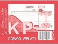 Michalczyk I Prokop 401-5 Kp Dowód Wpłaty A6 80 Kartek (Kasa Przyjmie) (DRK0690158)