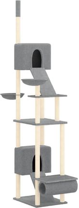 vidaXL Drapak Sufitowy Wysoki Jasnoszary 277 303Cm 1780857254 - zdjęcie 2