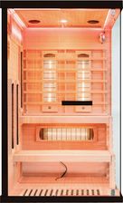 Home & Garden Sauna Infrared Narożna Ep2Crs Black Z Panelami Solnymi