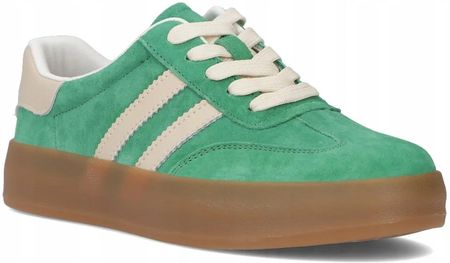 Skórzane sneakersy damskie trampki Filippo buty sportowe zamszowe r.39