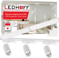 Ledhoff Oświetlenie Szynowe Magnetyczne Zestaw 2X Listwa 1M + 5X Lampa Led Biała (B83112XB8157+3XB8185+2XB8183+B8171)