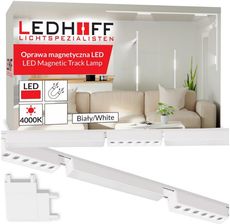 Ledhoff Oświetlenie Szynowe Magnetyczne Zestaw 2X Listwa 1M + 6X Lampa Led Biała (B83152XB8157+3XB8177+3XB8183+B8171)