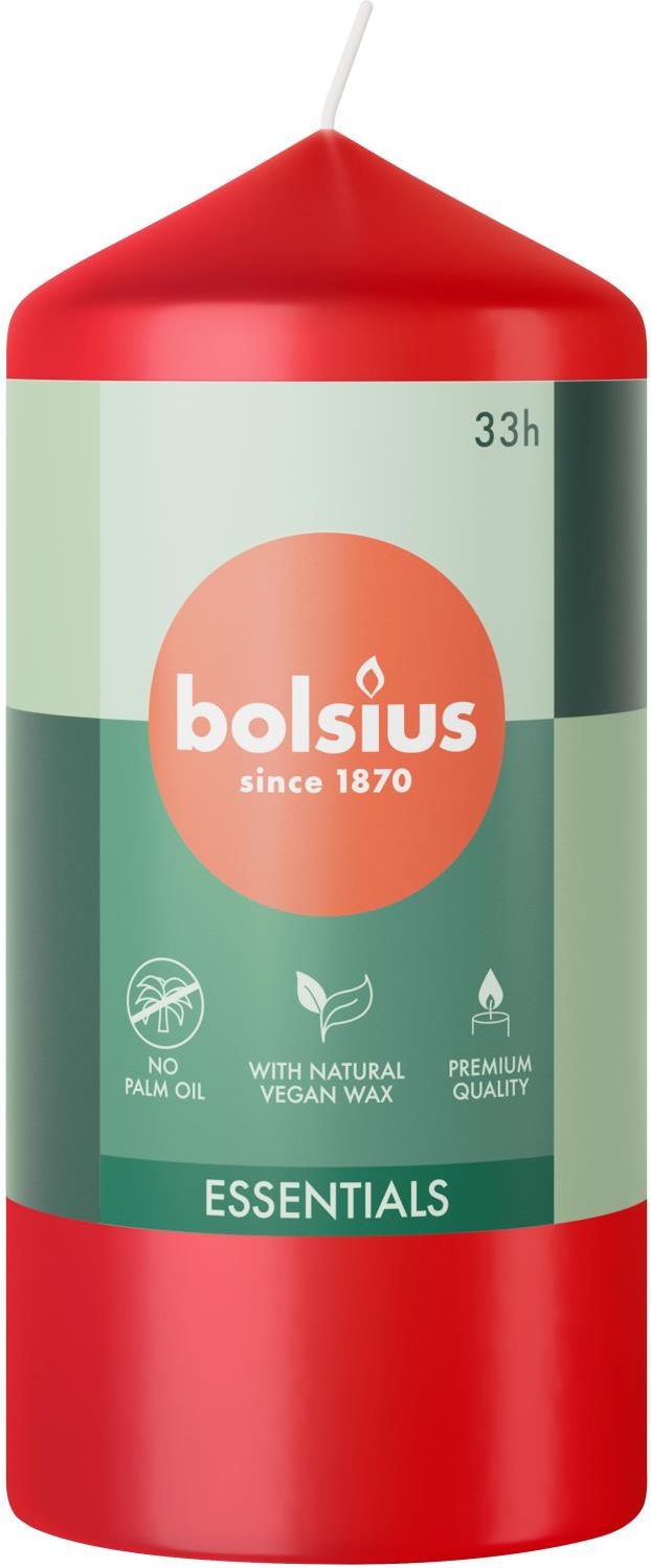 Bolsius Lot De 4 Bougies Piliers Lisses - Beige - 20 X 6 Cm - Bougies Décoratives Pour Ménage