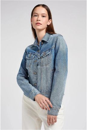 LEE DAMSKA KURTKA JEANSOWA BUTTON DOWN SS EVERGREEN L886GDEB