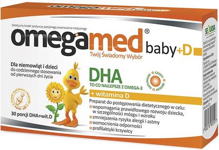 Omegamed Baby+D DHA + witamina D3 30 kaps.