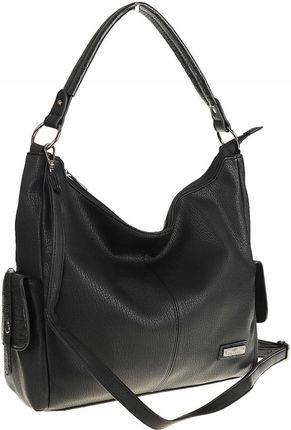 Torebka Damska torba worek listonoszka shoper CH307894 Black