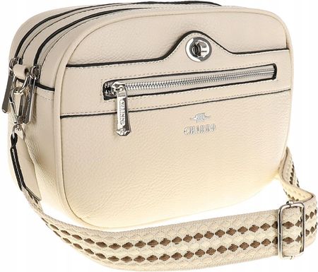 CHARRO Włoska Torebka Damska Listonoszka Modna CH245047 Off White