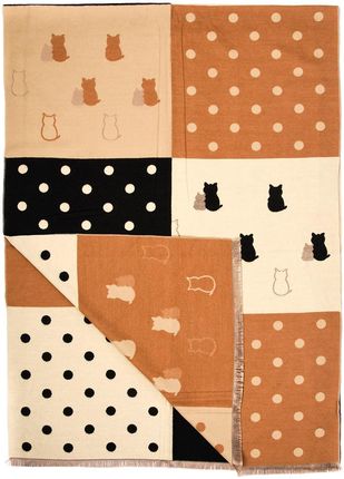 Patchwork Szalik damski duży bawełniany szal niepowtarzalny XA-3-5 - zdjęcie 3