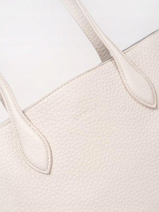 Jasnobeżowa torebka shopper z ekoskóry one size - zdjęcie 2