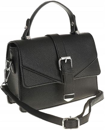 ERICK style Elegancka Torebka czarna Kuferek Listonoszka H1038 Black