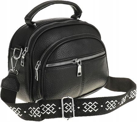 HERISSON Torebka damska listonoszka kuferek 2023205 Black