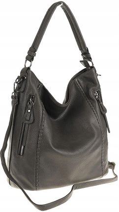 The Grace bags Włoska Torebka Listonoszka na Ramię Worek LH2510 Grey
