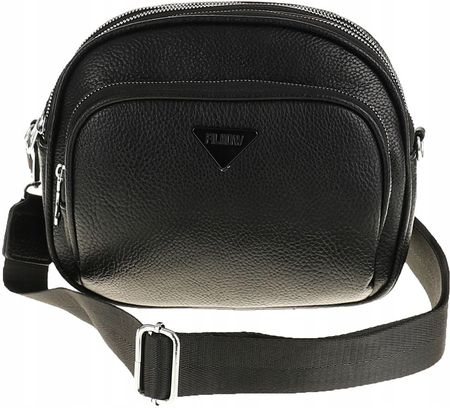 Torebka Damska Skóra Pojemna Listonoszka na Ramę Miejska Modna YD9616 Black - zdjęcie 4