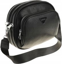 Torebka Damska Skóra Pojemna Listonoszka na Ramę Miejska Modna YD9616 Black - zdjęcie 1