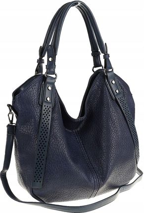 The Grace bags Włoska Torebka Damska Shoper Worek na Ramię LH2553 Blue