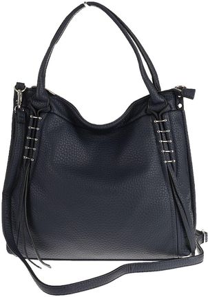 Micussi Włoska Torebka Damska Shoper Worek Listonoszka 8040396 Blue - zdjęcie 6