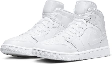 Buty Air Jordan Mid DV0991 111 Wysokie Białe Skórzane Za Kostkę R-39