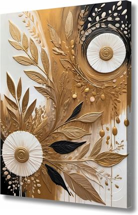 Obraz Na Płótnie 30x40 Do Salonu Złota Elegancja Druk Cyfrowy 1781276238