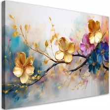 Obrazy nowoczesne 3d do salonu biura Kwitnące Kolorowe Kwiaty Glamour 60x40 1783810024