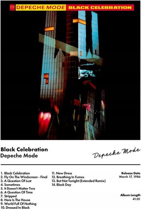 DEPECHE・MODE BLACK・CELEBRATION DEPECHE MODE: BLACK CELEBRATION (LP VINYL) - sklep