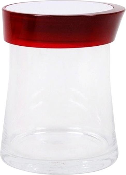 BUGATTI Glamour Oliera 4 Pezzi - Set Aceto E Olio In SAN Con Colori Brillanti (Rosso Trasparente) - 3