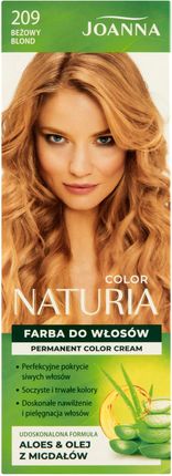 Joanna Naturia Color Farba do włosów 209 Beżowy blond
