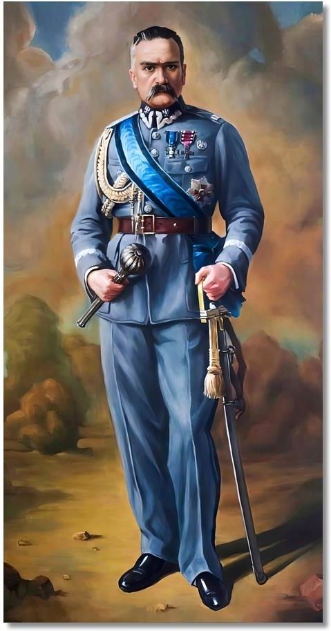 Obraz reprodukcja Marszałek Józef Piłsudski portret patriotyczny
