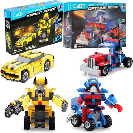 Cada Klocki Optimus Robot Ciężarówka + Hornet Robot Samochód 2w1 Pull-back 518 el.