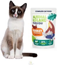 Animal Island Everyday Mokra Karma Dla Dorosłych Kotów W Rosole Z Indykiem 85 G