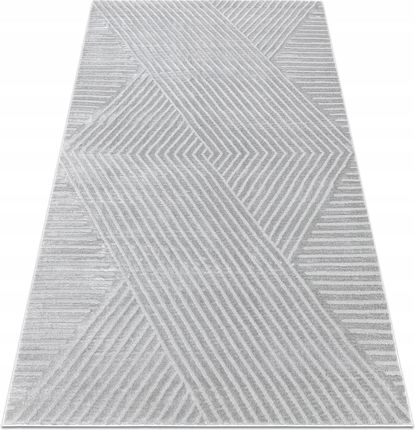 Dywan Do Salonu Sypialni szary Zygzak Dwupoziomowy glamour 200x290 cm 1784499469