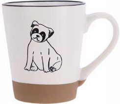 Kubek Ceramiczny Do Herbaty Kawy 360 ml Kubek Biały Z Uchem Wzór Piesek 1784412888