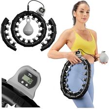 Zdjęcie Trex Sport Hula Hop Smart Odchudzające Z Licznikiem Wypustkami Obciążnikiem 34Cm Czarny - Wejherowo