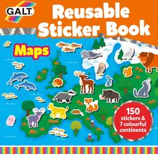 Zdjęcie Galt Reusable Sticker Book Maps 55-1005287 - Rychwał