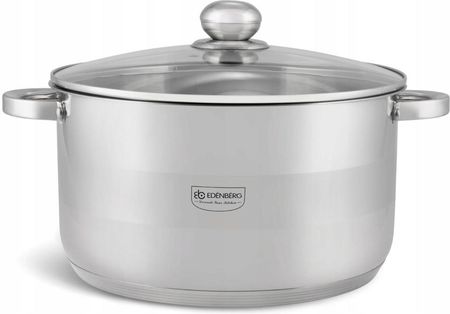 GARNEK Stalowy GRUBE 5x DNO z POKRYWKĄ 9,5L 28cm INDUKCJA Gaz 3009