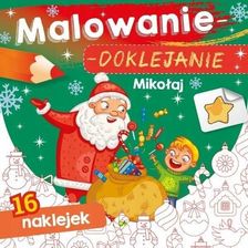 Zdjęcie Malowanie Doklejanie Mikołaj Kolorowanka Na Święta - Łazy