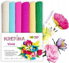 Zdjęcie Happy Color Krepina Marszczona Gruba 25X100Cm Mix 6 Kolorów Vivid Ha 3650 2510 V - Kańczuga