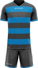 Zdjęcie Givova Zestaw Rugby Koszulka Ze Spodenkami Szary/Turkusowy - Szamocin