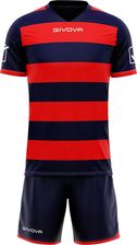 Zdjęcie Givova Rugby Set Trikot Mit Shorts Navy/Rot - Ciechocinek